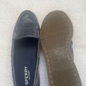 New Sperry Navy Loafers